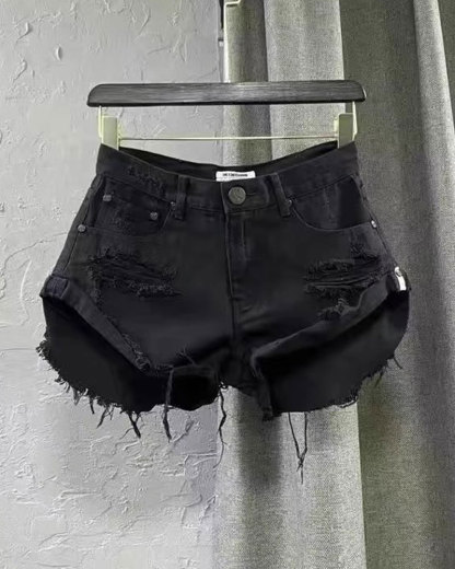 Vibecurve® A-Line Casual Denim Shorts for Women