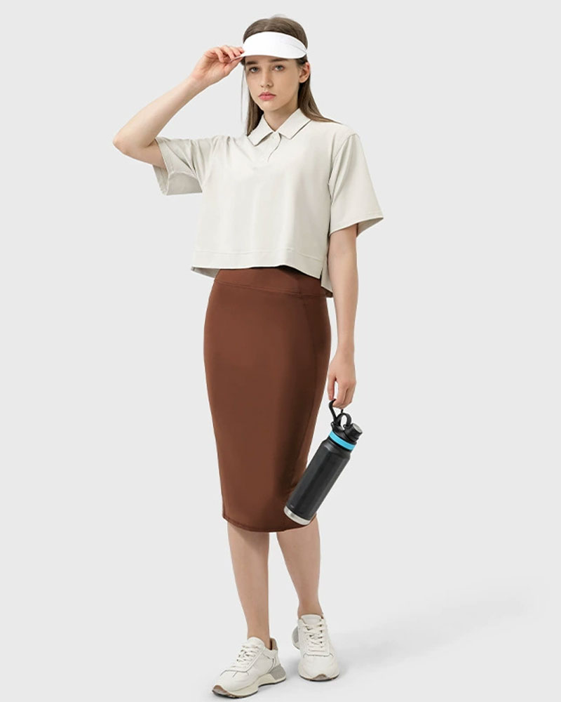 Vibecurve® Women's High Waist Tummy Control Sports Hip Skirt