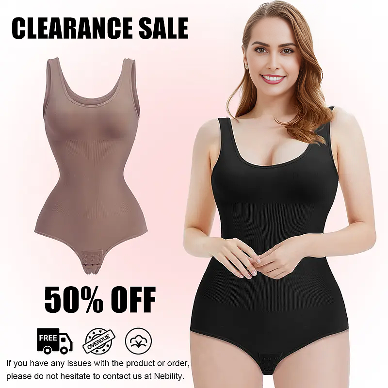 Vibecurve® Smoothing Seamless Tank Top Bodysuit Tummy Control Shapewear