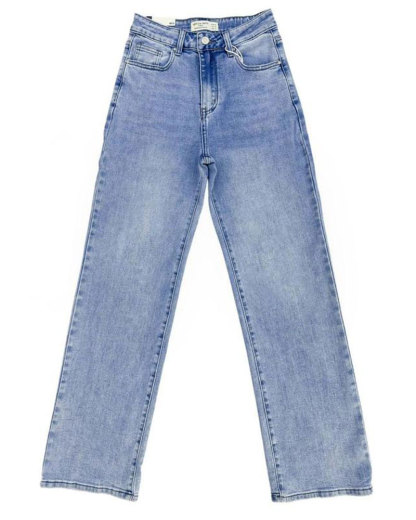 Vibecurve® Trendy Denim High Waist Multi-Pocket Wide Leg Jeans