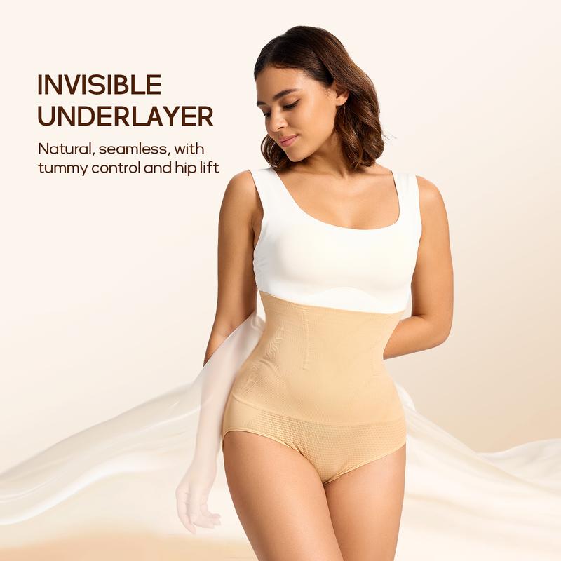 Women's Tummy Control Shapewear Panties Hi-Waist Body Shaper Underwear Slimming Briefs Compression Minimalist