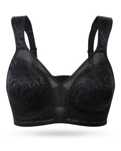 Vibecurve® Full Coverage Non Padded Wireless Bra Plus Size Minimizer Bras