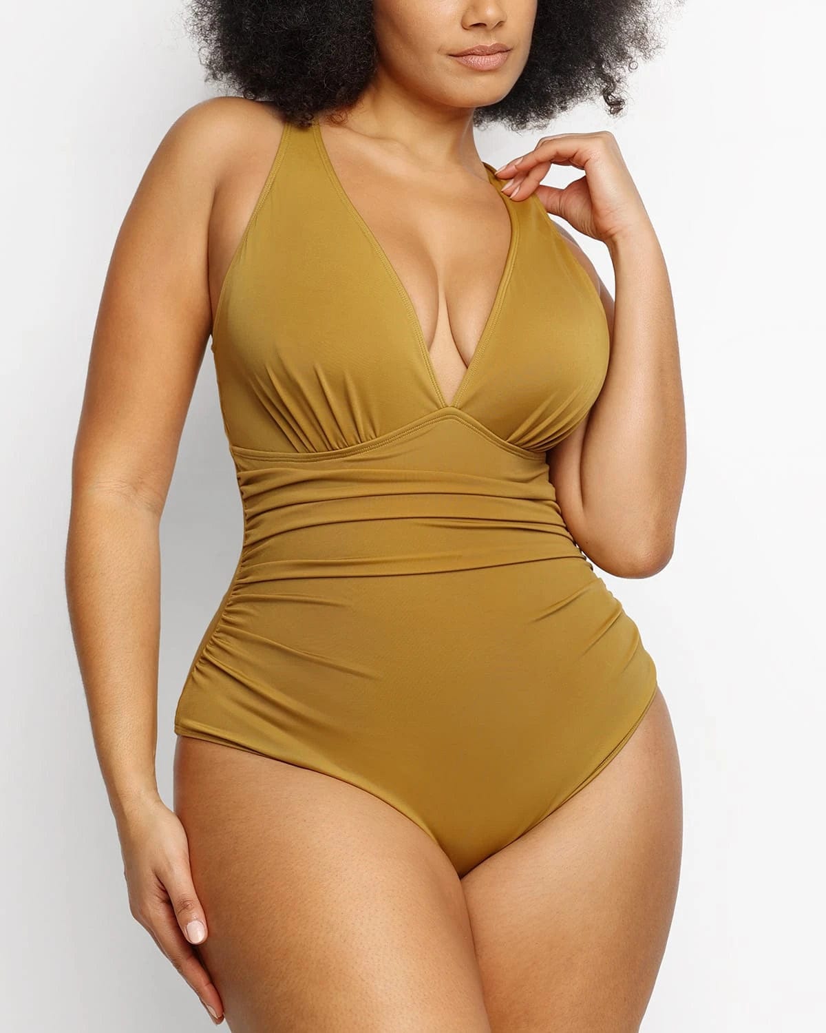 Vibecurve® Tummy Shaping One-Piece Pleated Swimsuit