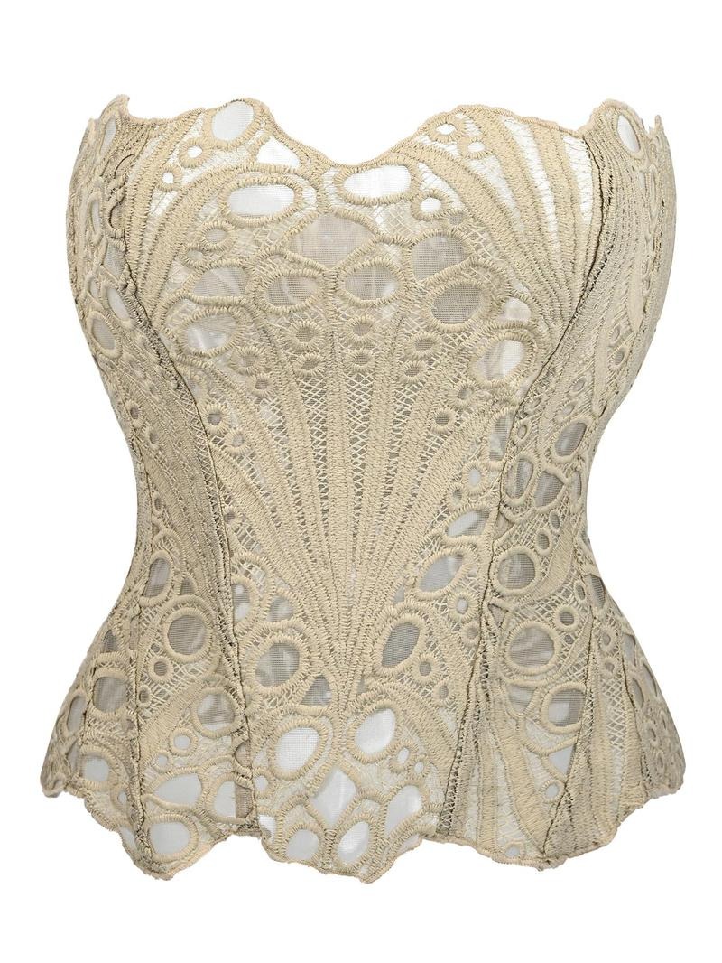 Vibecurve® Women's Lace Up Shapewear Tube Top Tummy Control Shapewear for Women