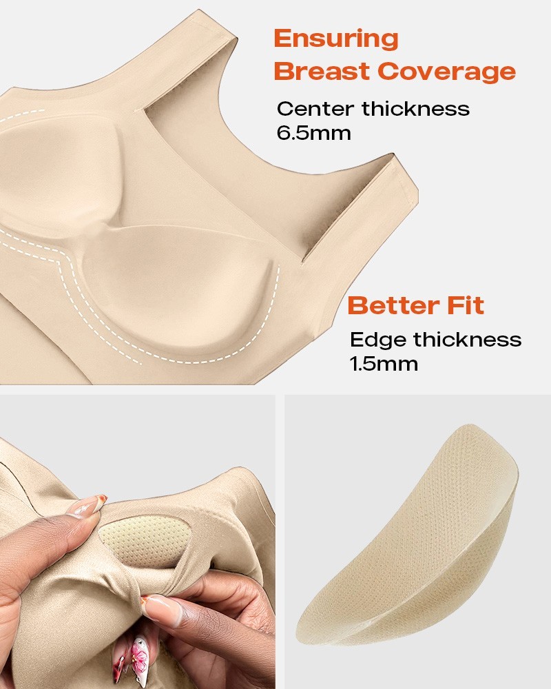 Vibecurve® U Neck Shapewear Built-in Bra Sleeveless High Strechy Slim Fit Tank BodySuits