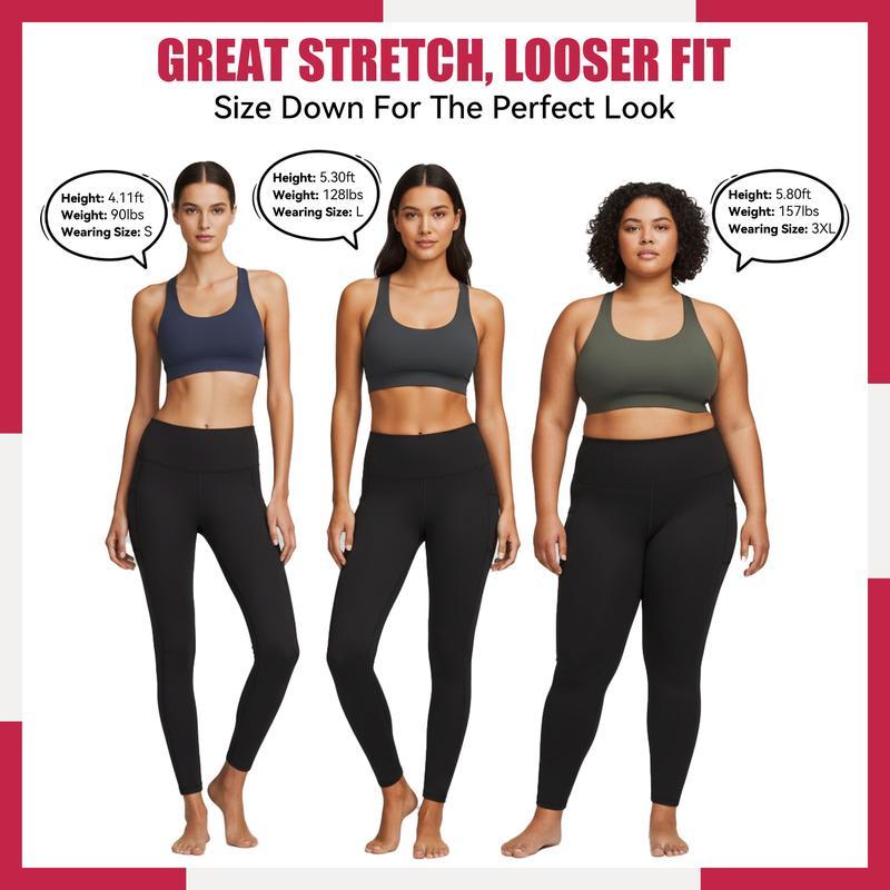 Vibecurve®  High Waisted Fleece Lined Leggings with Pockets