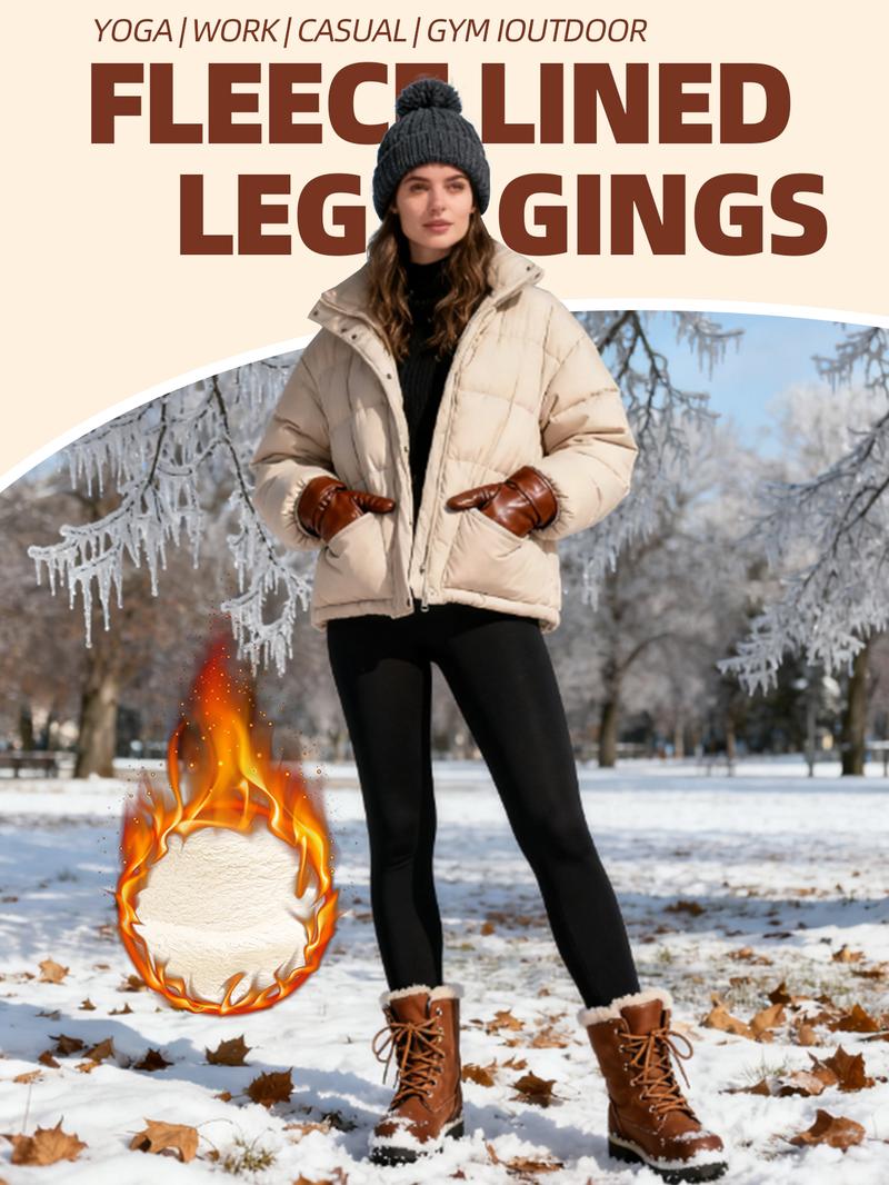 【LOCAL SHIPPING】CHRLEISURE 3PCS Thermal Thick FLeece Lined Leggings for Cold Winter Warm, High Waist Women's Cozy Workout Wear Fleece Pants for Yoga Riding Casual Wear