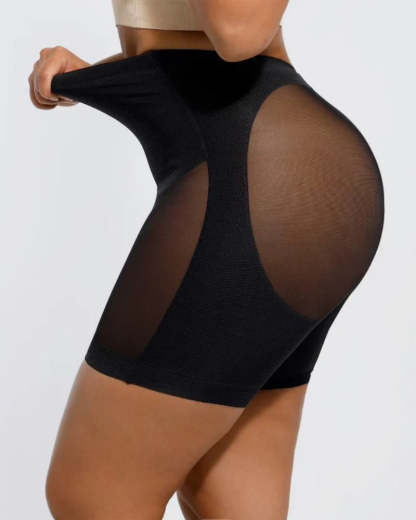 🔥Vibecurve®Women's Seamless Mesh High Waist Shapewear Shorts Thigh Slimmer Underwear