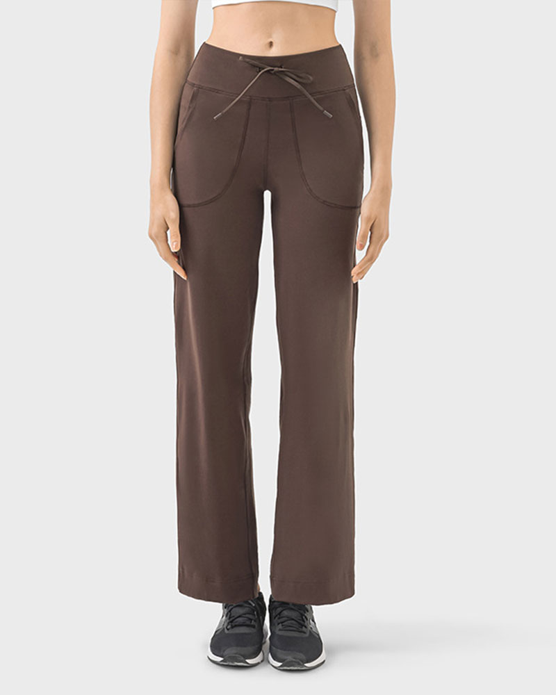 🔥Vibecurve® Yoga Scrub Pants Women Mid Rise Stretchy Work Pants