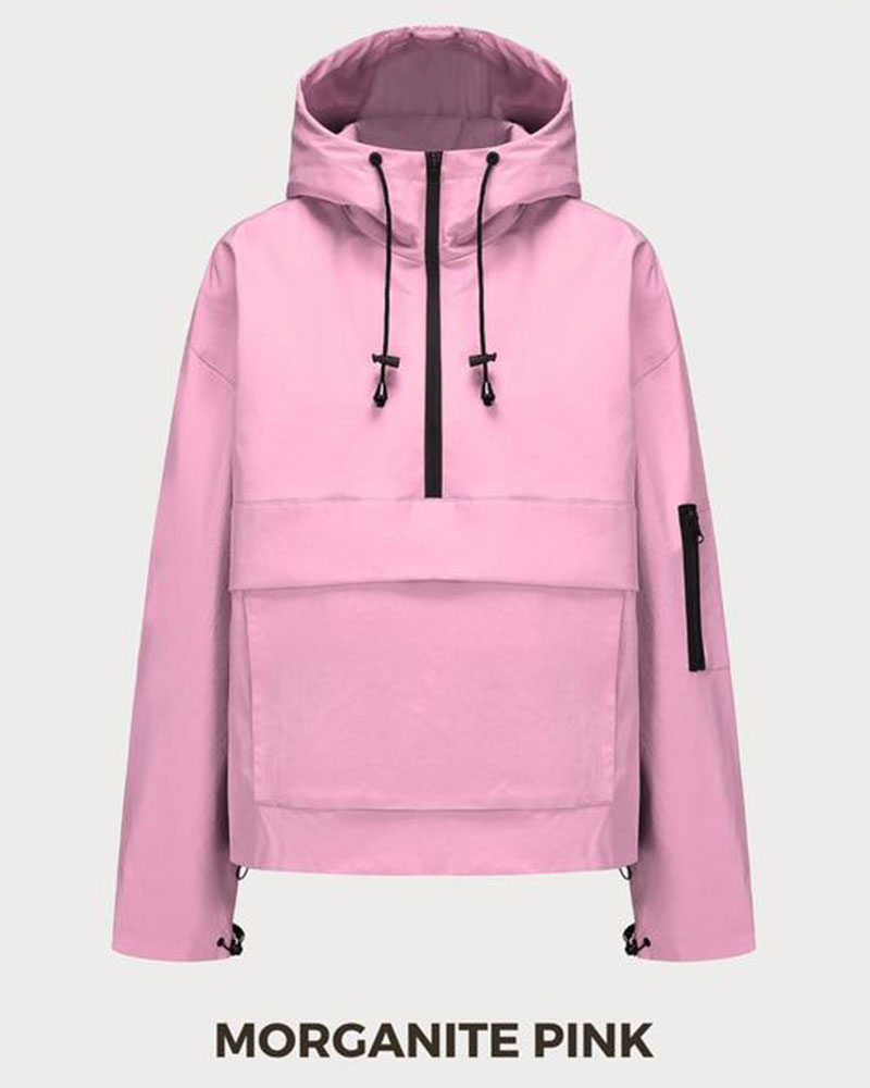 Vibecurve® StormTex Waterproof Oversized Fall Hoodie Coat