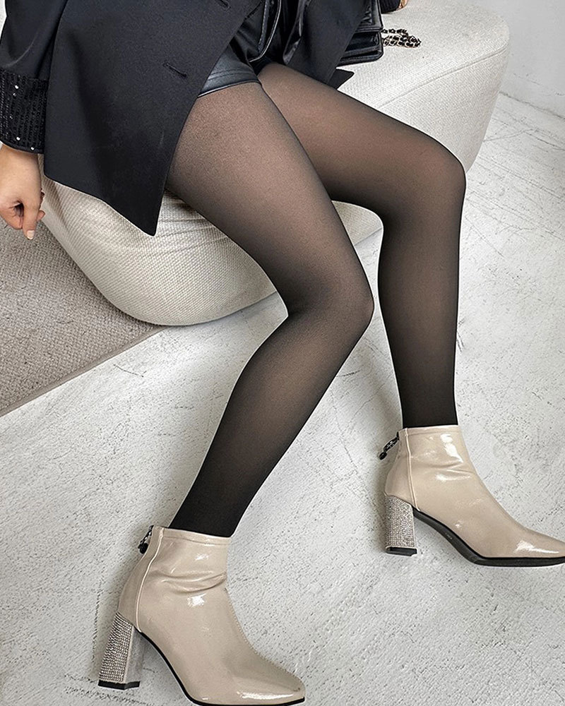 Vibecurve® Hip-Lifting Tights With Fleece Lining Thermal Leggings