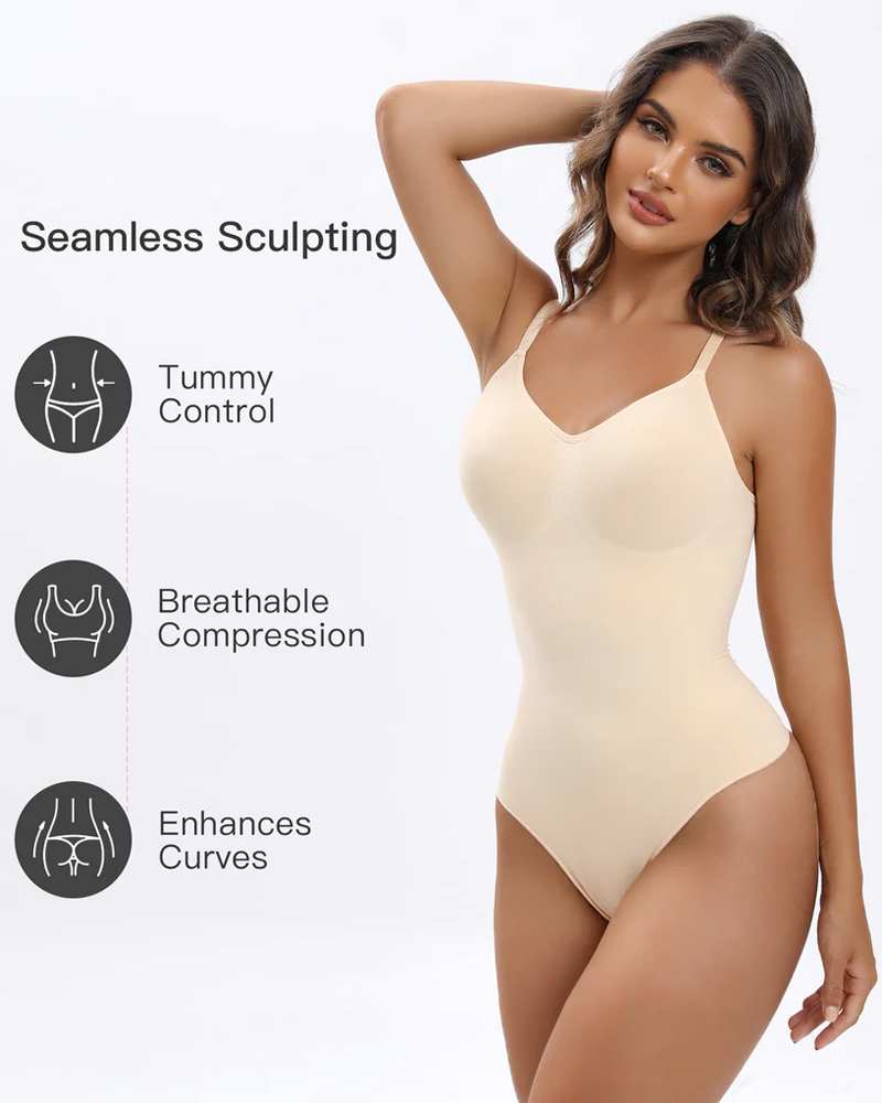Vibecurve® Shapewear for Women Tummy Control Bodysuit Seamless Sculpting Snatched Waist Body Suit Brief