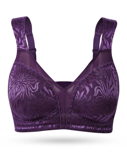 Vibecurve® Full Coverage Non Padded Wireless Bra Plus Size Minimizer Bras