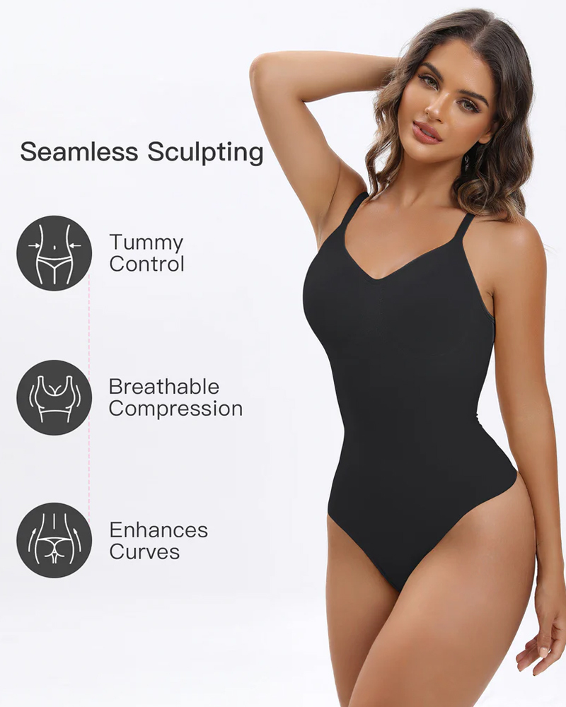 Vibecurve® Shapewear for Women Tummy Control Bodysuit Seamless Sculpting Snatched Waist Body Suit Brief
