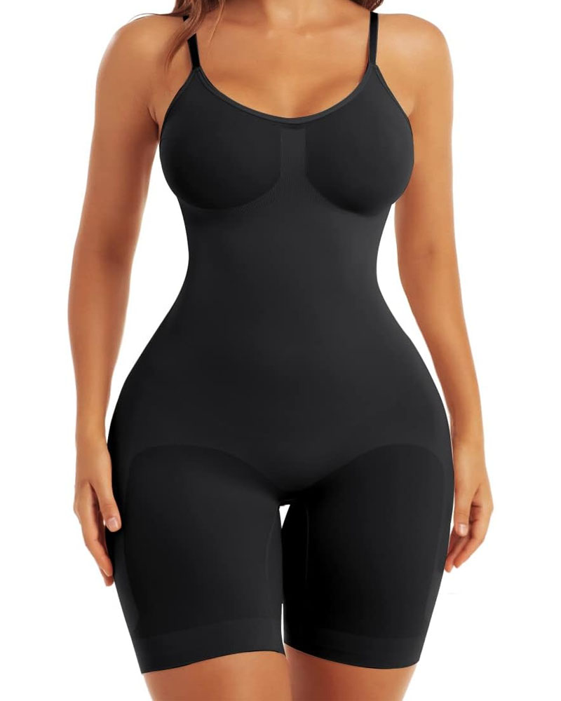 vibecurve®Full Body Shapewear Bodysuit for Women Tummy Control Body Shaper Thigh Slimmer Shorts Seamless Sculp