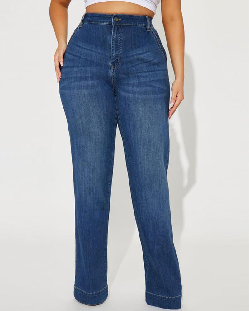 Vibecurve® Tall Stretch Trouser Jeans - Dark Wash