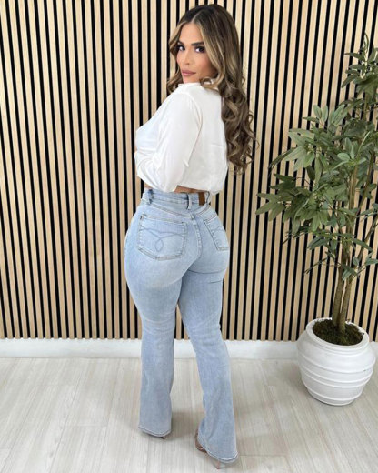 Vibecurve® Bootcut Tummy Control High Waist Jean