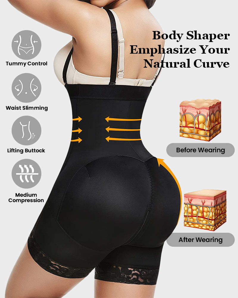 Vibecurve® Tummy Control Butt Lifter Bodysuit BBL Fajas