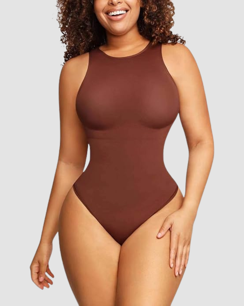 Vibecurve® Crew Neck Sleeveless Sculpting Bodysuit Shapewear