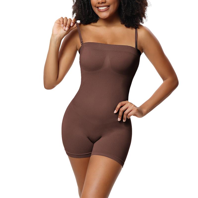 Vibecurve® Women's Seamless Removable StraplessBodysuits For Women's Yoga Rompers