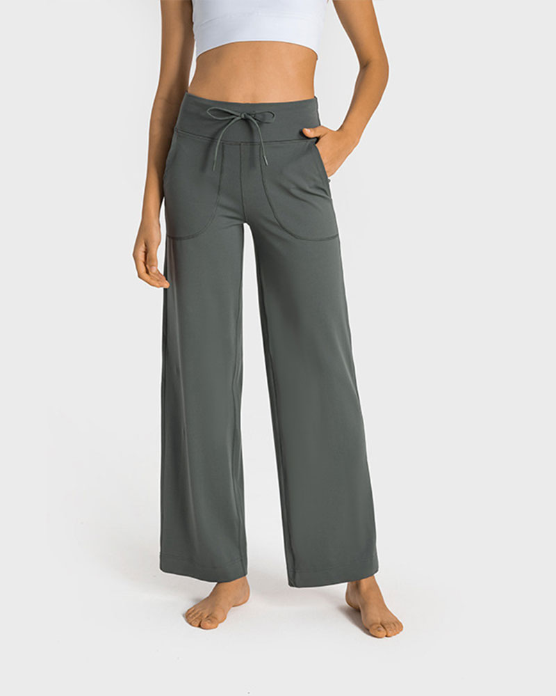 🔥Vibecurve® Yoga Scrub Pants Women Mid Rise Stretchy Work Pants