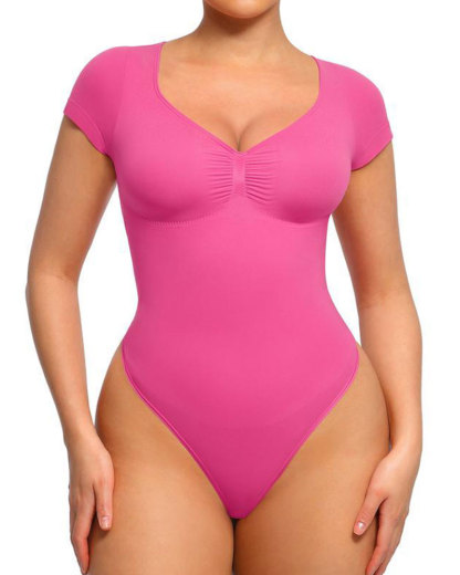 Vibecurve®Women's Short Sleeve Bodysuit for Tummy Control 