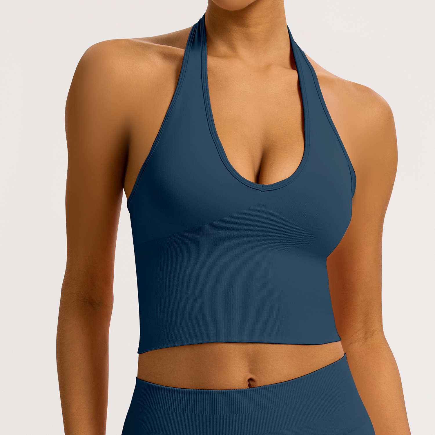 Vibecurve® Breathable Back-Enhancing Halterneck Yoga Bra