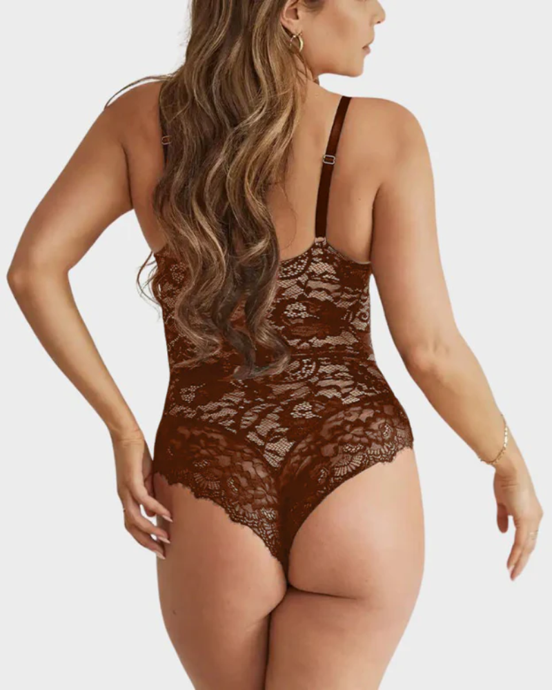 Vibecurve® Plus Size Sexy Lace Bodysuits
