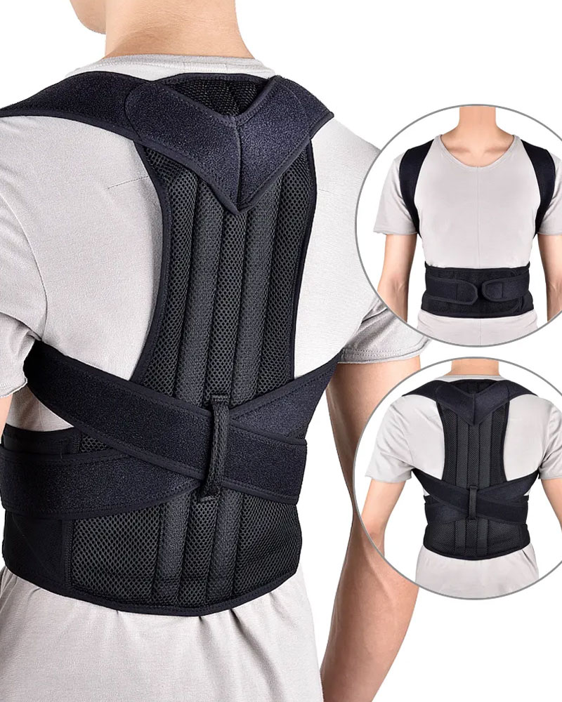 Vibecurve® Breathable Mesh Back Brace for Posture Correction, Pain Relief, and Spinal Alignment