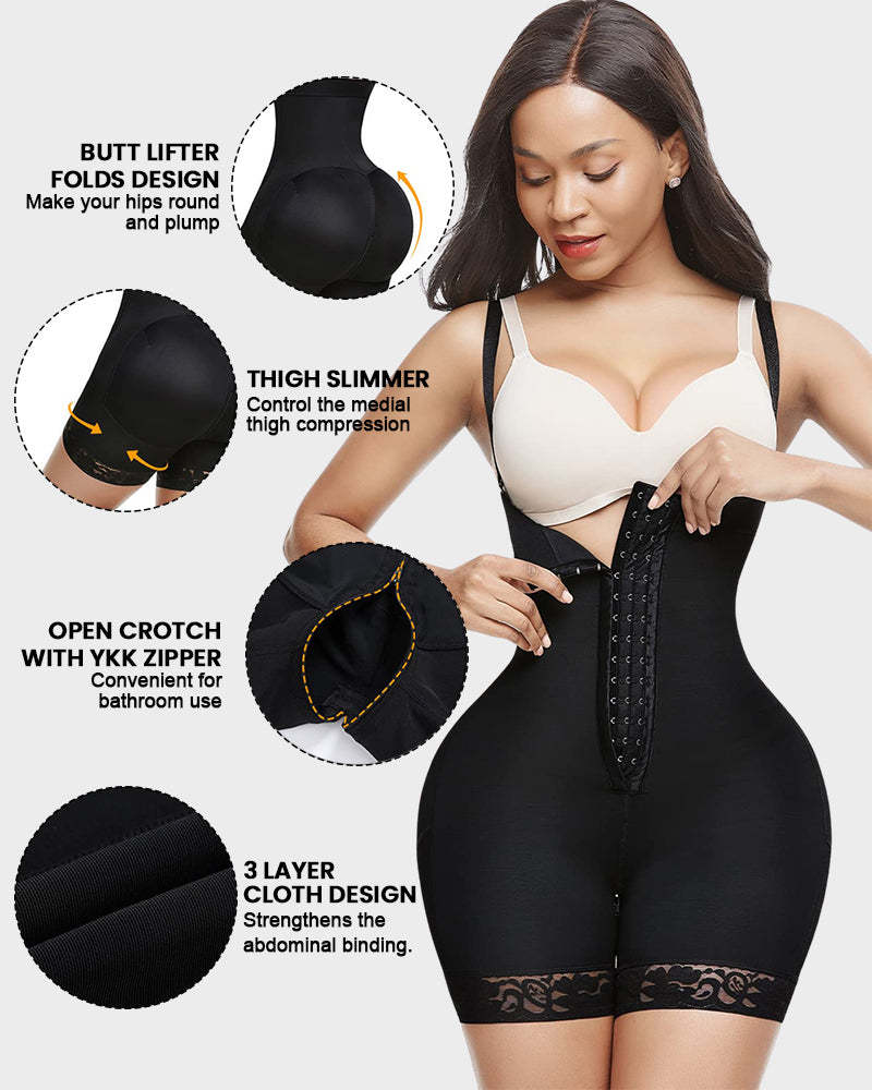 Vibecurve® Tummy Control Butt Lifter Bodysuit BBL Fajas