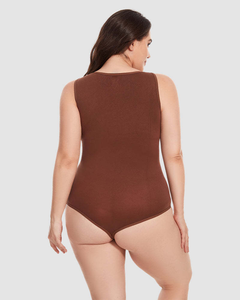 Vibecurve® Crew Neck Sleeveless Sculpting Bodysuit Shapewear