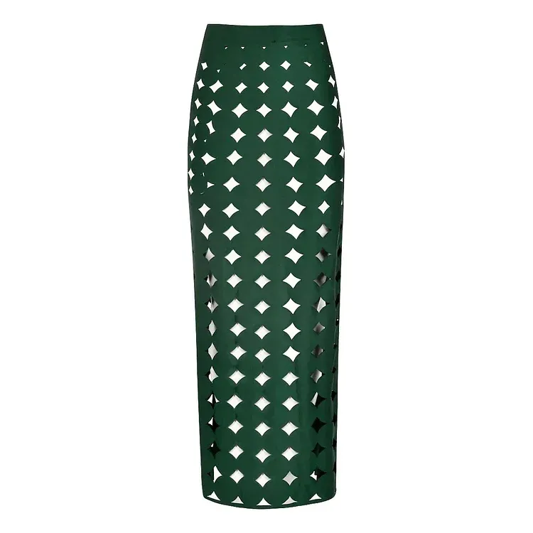 Vibecurve® Laser Cutting Circularity Bikini Swimsuit and Split Skirt