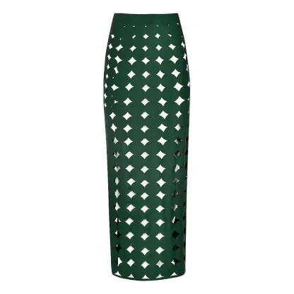 Vibecurve® Laser Cutting Circularity Bikini Swimsuit and Split Skirt