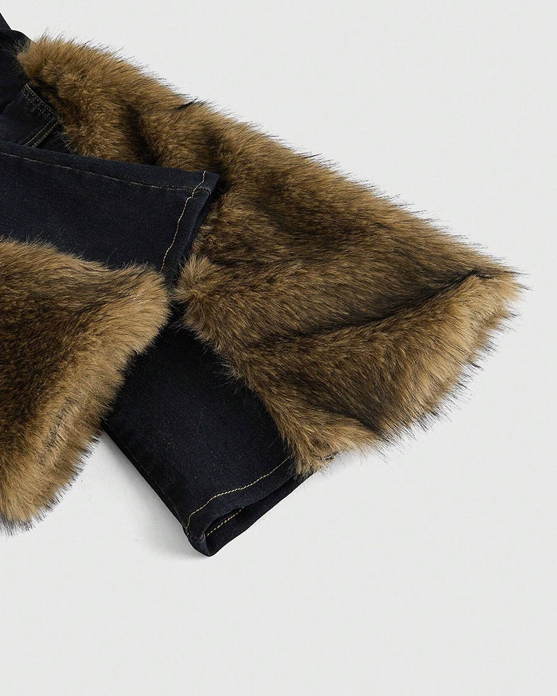 Vibecurve® Grunge Punk Y2K Subculture Harajuku Style Vintage Sexy Raw Hem 3D Pocket Skinny Flare Leg Jeans