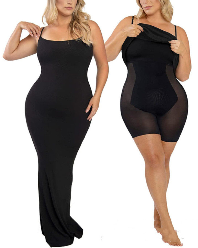 Vibecurve® Ribbed Modal Built-In Shapewear Dresses
