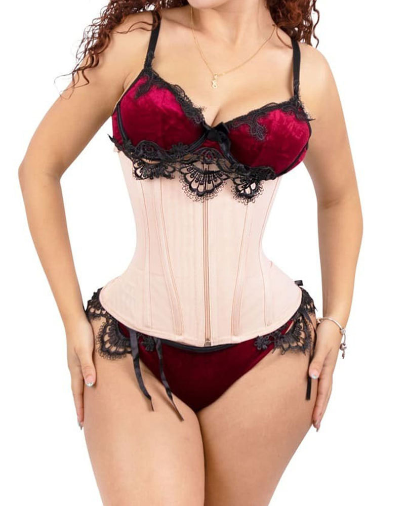 Vibecurve® Front Zipper Double Layer Compression Hourglass Tummy Control Waist Belt Waist Trainer