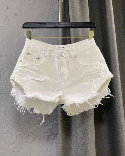 Vibecurve® A-Line Casual Denim Shorts for Women