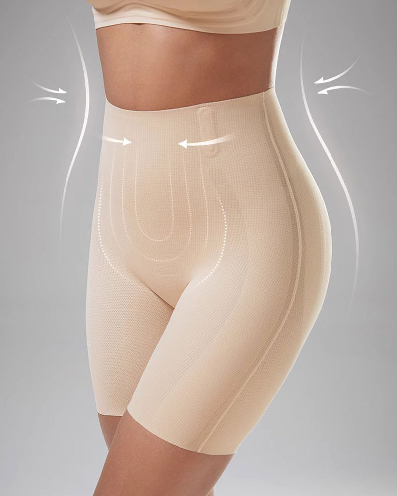 Vibecurve® High Waisted Tummy Tuck And Butt Lift Body Shaping Shorts