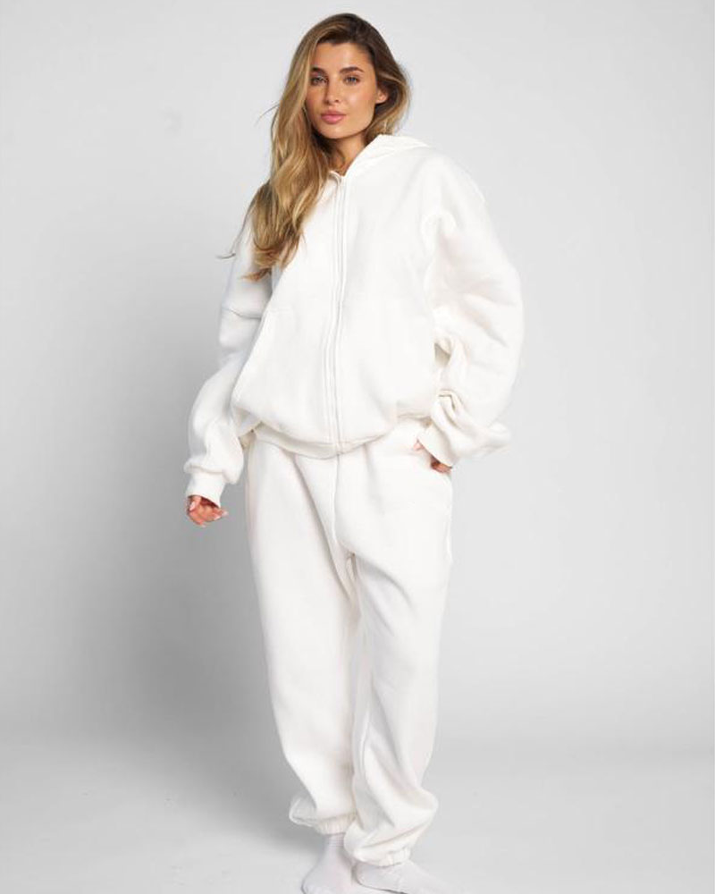 Vibecurve® Cloud Zip Oversized Hoodie