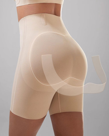 Vibecurve® High Waisted Tummy Tuck And Butt Lift Body Shaping Shorts