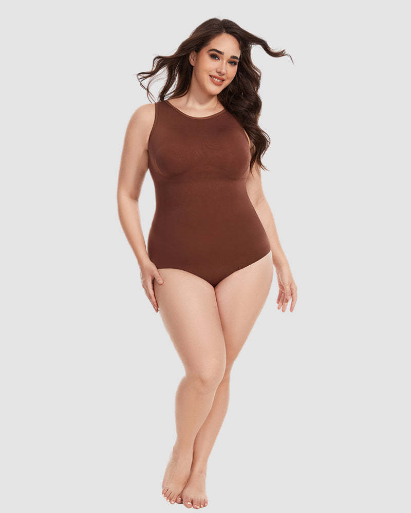Vibecurve® Crew Neck Sleeveless Sculpting Bodysuit Shapewear