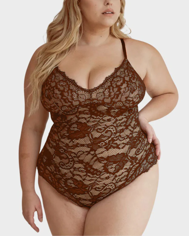 Vibecurve® Plus Size Sexy Lace Bodysuits