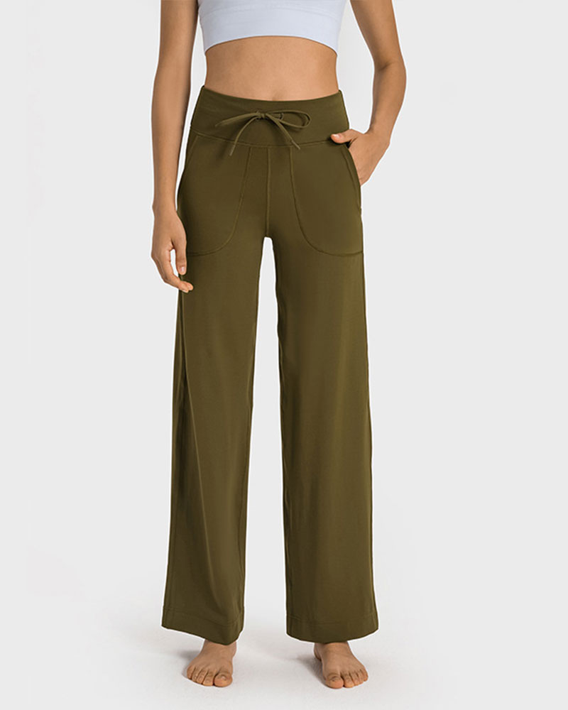 🔥Vibecurve® Yoga Scrub Pants Women Mid Rise Stretchy Work Pants