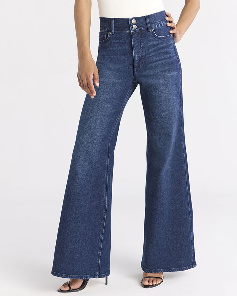 Vibecurve® Women’s Margot Wide Leg High Rise Jeans