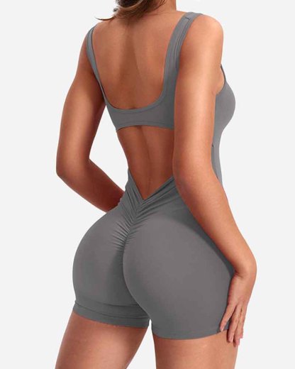 Vibecurve® Backless Sleeveless Yoga Bodysuit