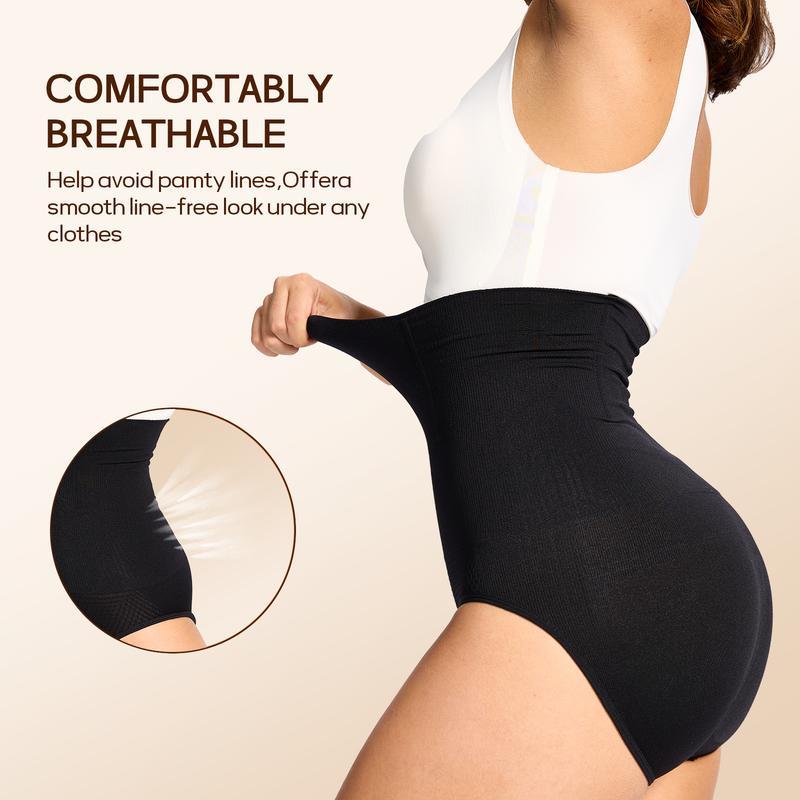 Women's Tummy Control Shapewear Panties Hi-Waist Body Shaper Underwear Slimming Briefs Compression Minimalist