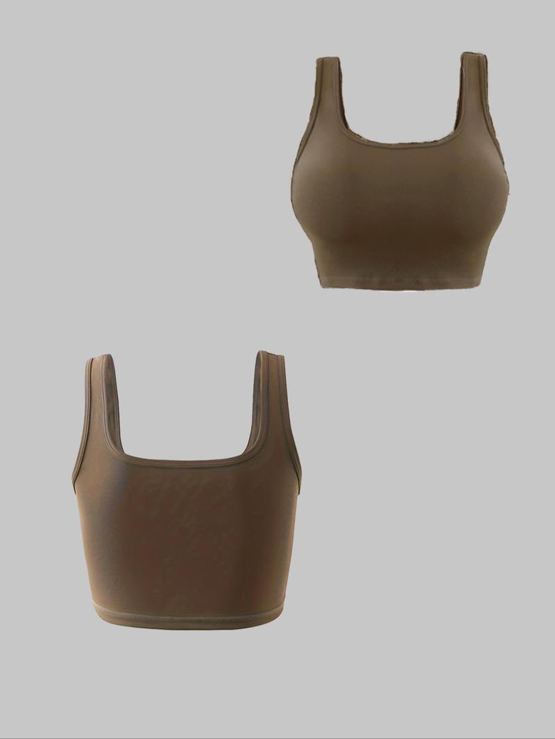 Women's Solid Thermal Lined Tracksuit Set, Sporty Casual Comfy Breathable Three-piece Outfits for Gym Workout Running, Valentine's Day Gift for Girl