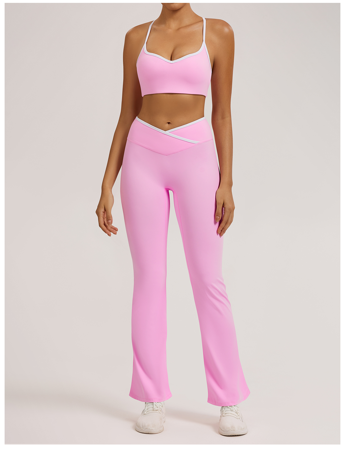 Vibecurve®Contrast Color Hollow Nude Yoga Bra