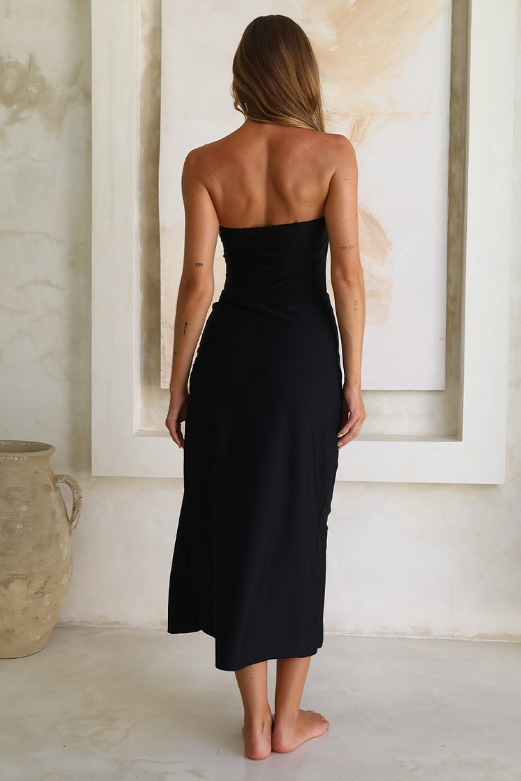 Vibecurve® 3D Flower Color Block One Piece Swimsuit And Skirt