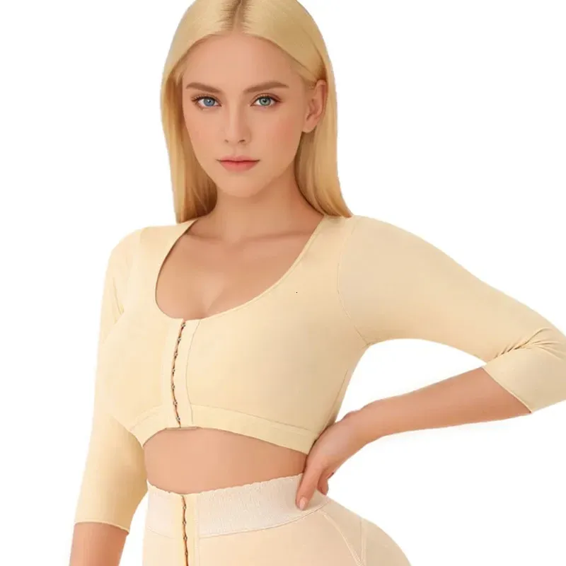 Vibecurve® Womens Post Surgery Arm Lipo Compression Arm Shaper Sleeves Full Coverage Bra